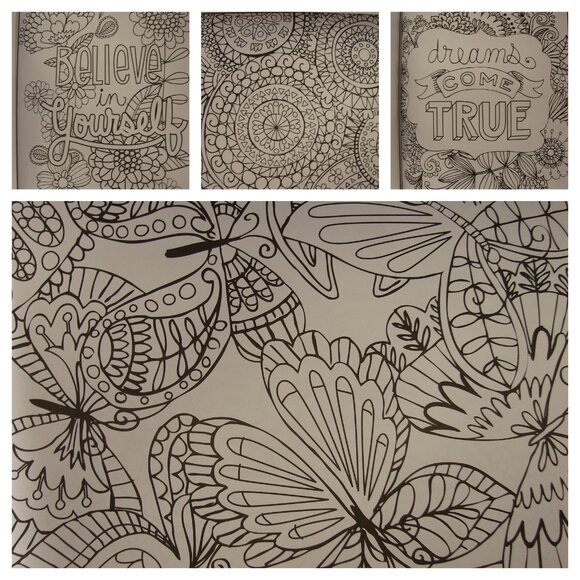 Timeless Creations Creative Quotes Cra-z-art Coloring Book Unused 1 sided pages - Picture 3 of 11